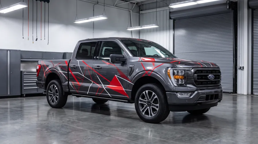 Full truck wrap on a pickup in Winnipeg